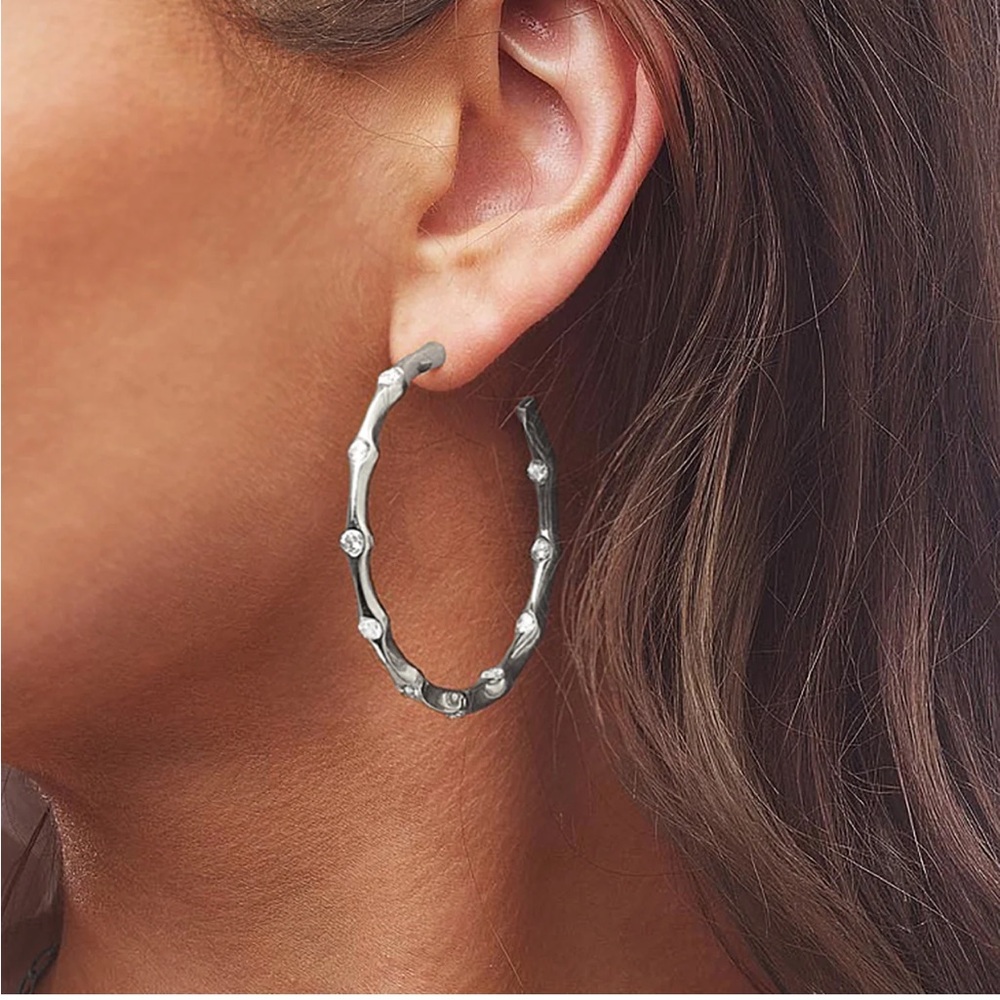 Jennifer Miller | Sparkle Hoop Earrings